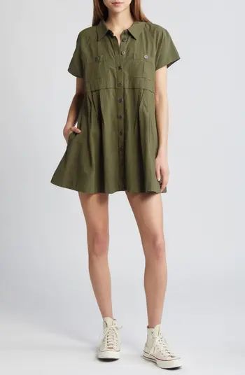 Ronnie Cotton Poplin Mini Shirtdress | Nordstrom