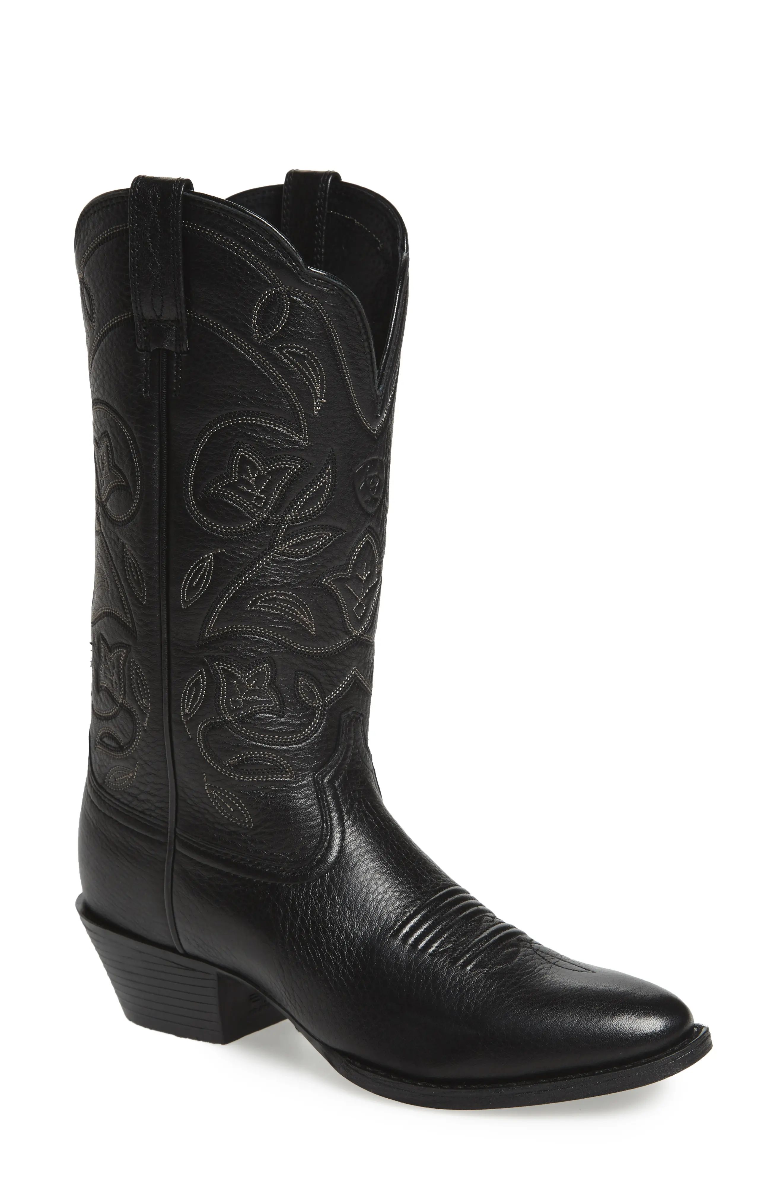Women's Ariat Heritage Western R-Toe Boot, Size 5.5 M - Black | Nordstrom