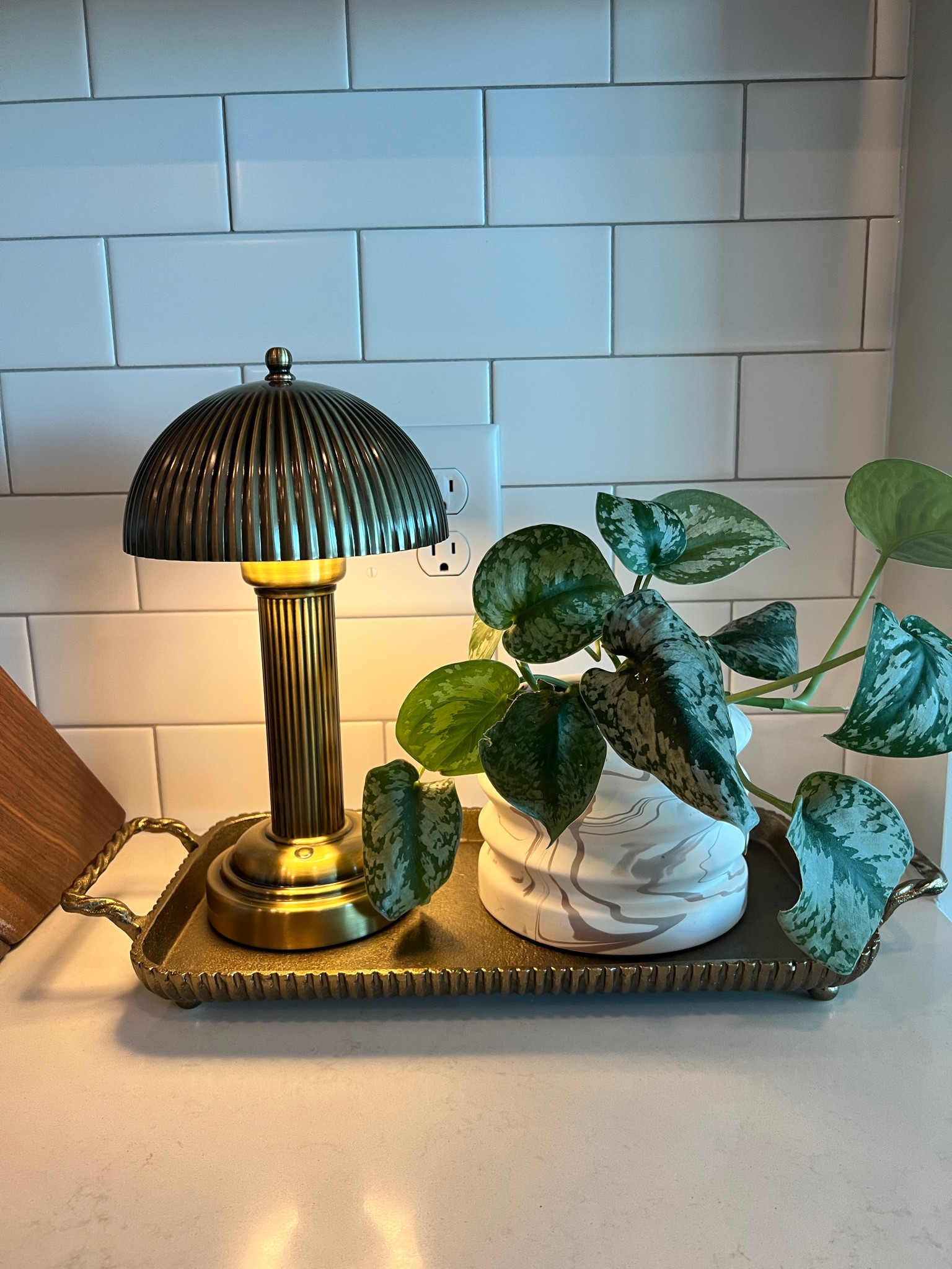 New #targetfinds are styled! Cordless lamp and brass tray! 

#LTKFindsUnder100 #LTKFindsUnder50 #LTKHome
