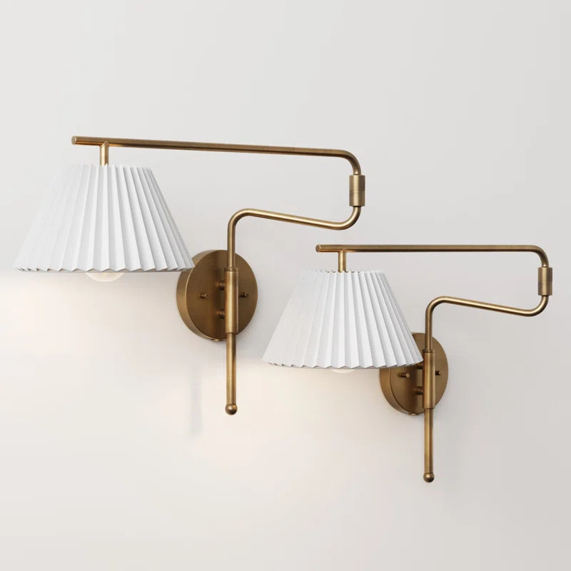 Kai Steel Plug-in Swing Arm Sconce | Wayfair North America