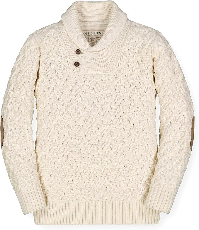 Hope & Henry Boys' Long Sleeve Shawl Collar Sweater | Amazon (US)