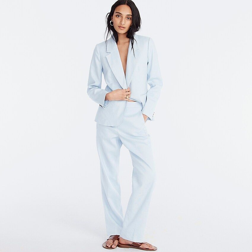 Kate straight-leg pant in stretch linen | J.Crew US
