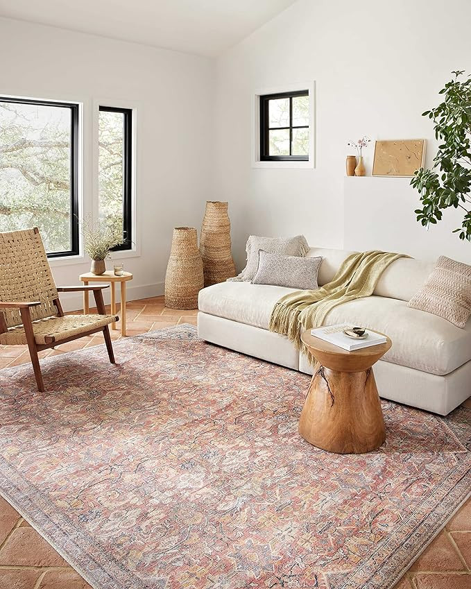 Loloi II Adrian Collection ADR-02 Rust/Denim 2'-3" x 3'-9" Accent Rug | Amazon (US)