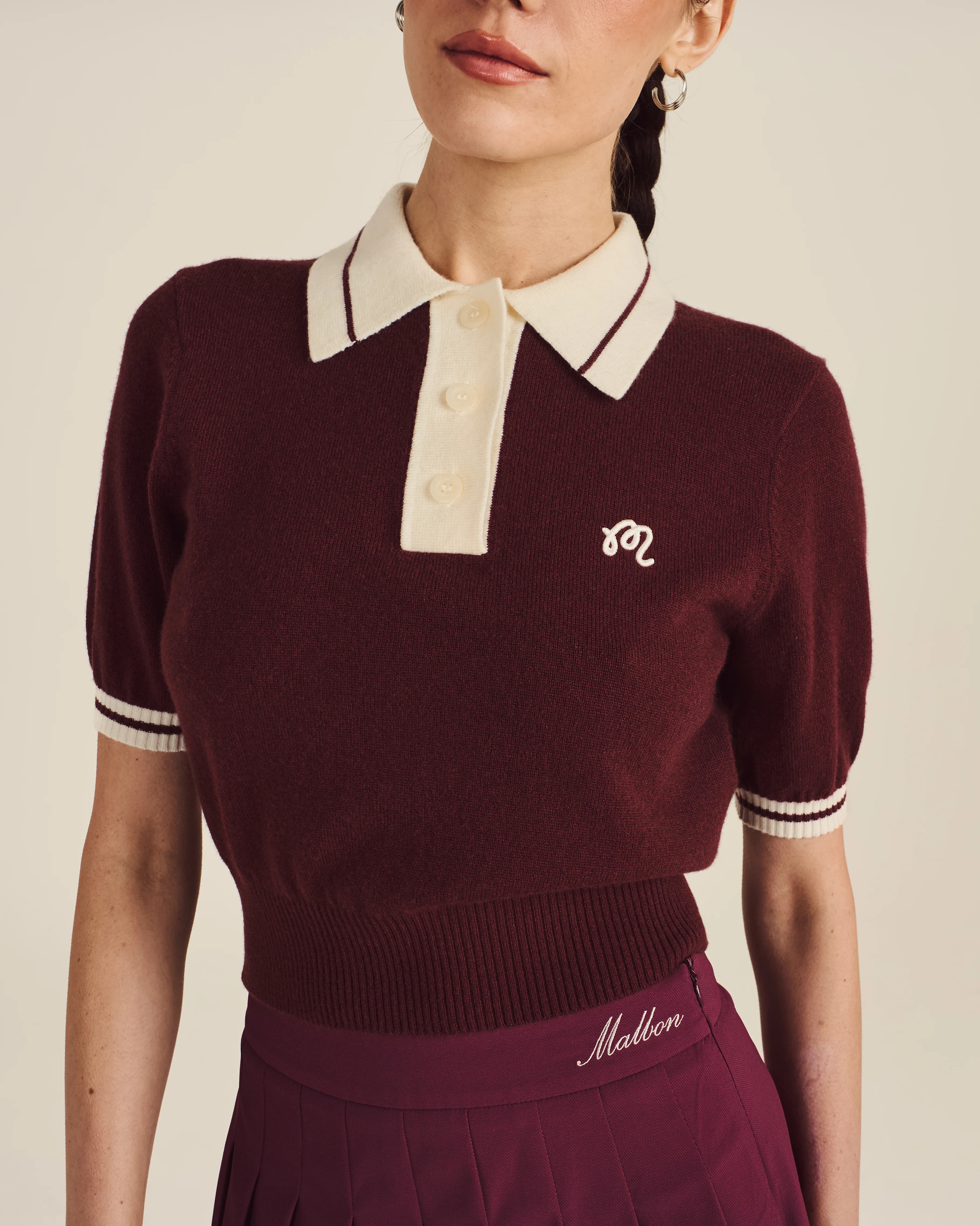 MIKAYLA KNIT POLO | Malbon Golf