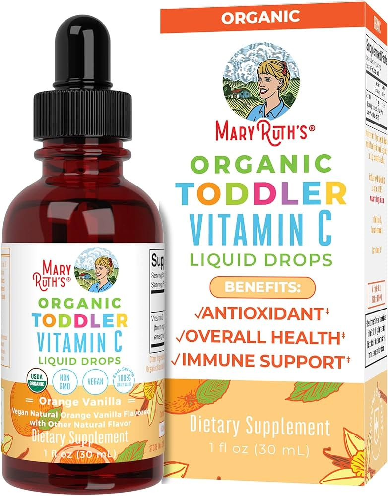 MaryRuth's Toddler Vitamin C Drops | USDA Organic Vitamin C Liquid Drops for Toddler | Ages 1-3 Y... | Amazon (US)