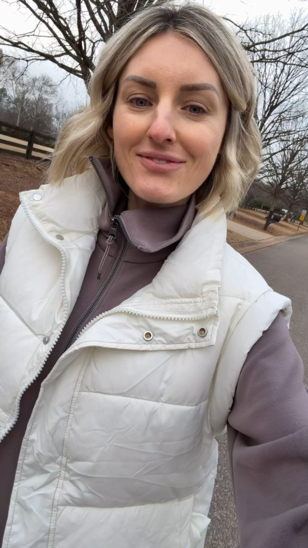 This is the perfect cozy look for morning walks 💕 wearing XS in the vest & M in the matching set. 

Loverly Grey, Amazon find, Spanx, winter fashion, winter outfit ideas, loungewear, matching set, lounge set, puffer vest, postpartum outfit ideas 

#LTKootd #LTKmomlife #LTKSeasonal