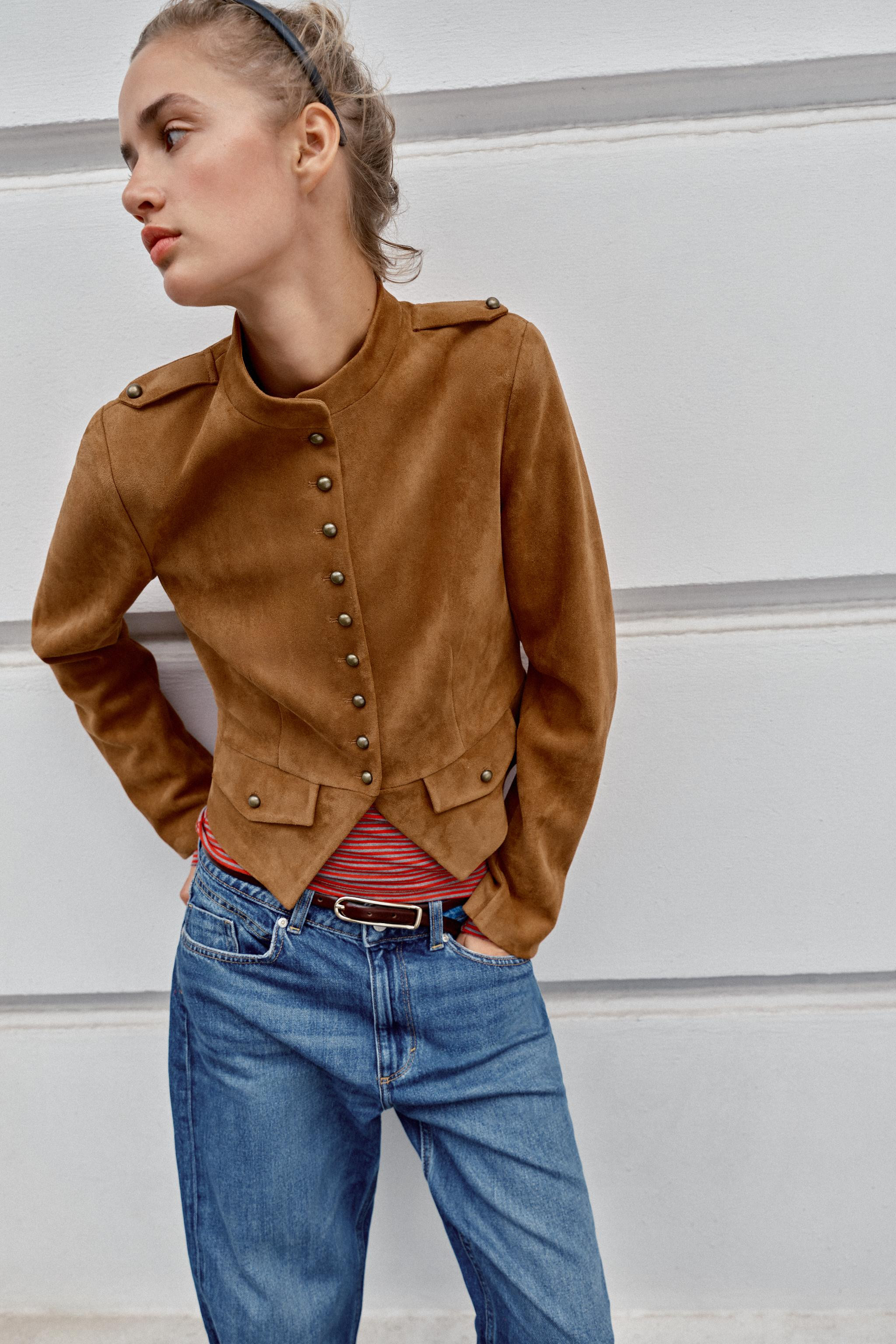 SHORT BUTTON-UP JACKET | Zara US