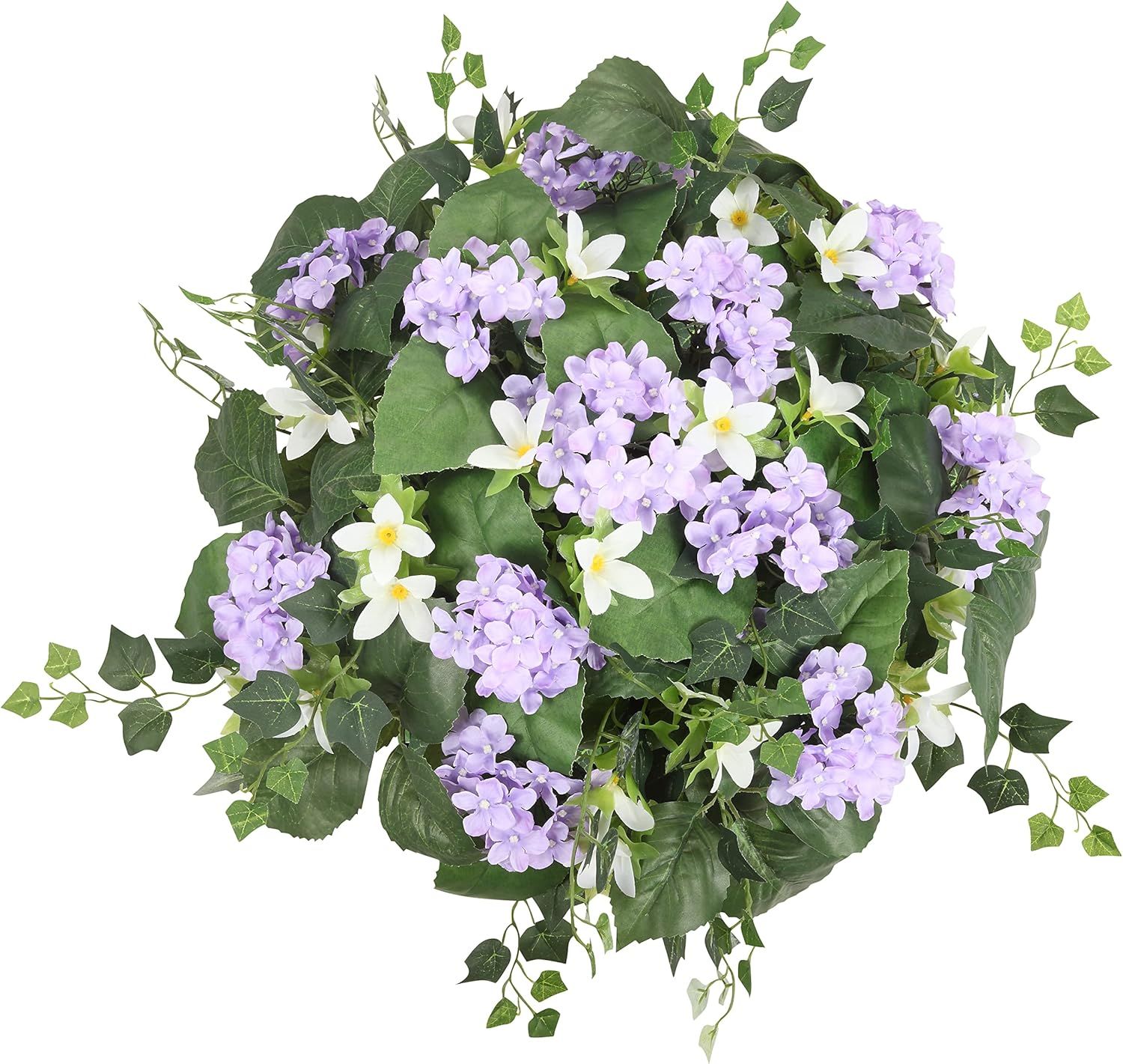 Haute Decor Purple Hydrangea Planter Urn Filler with Adjustable Height (1 Urn Filler) Maintenance... | Amazon (US)