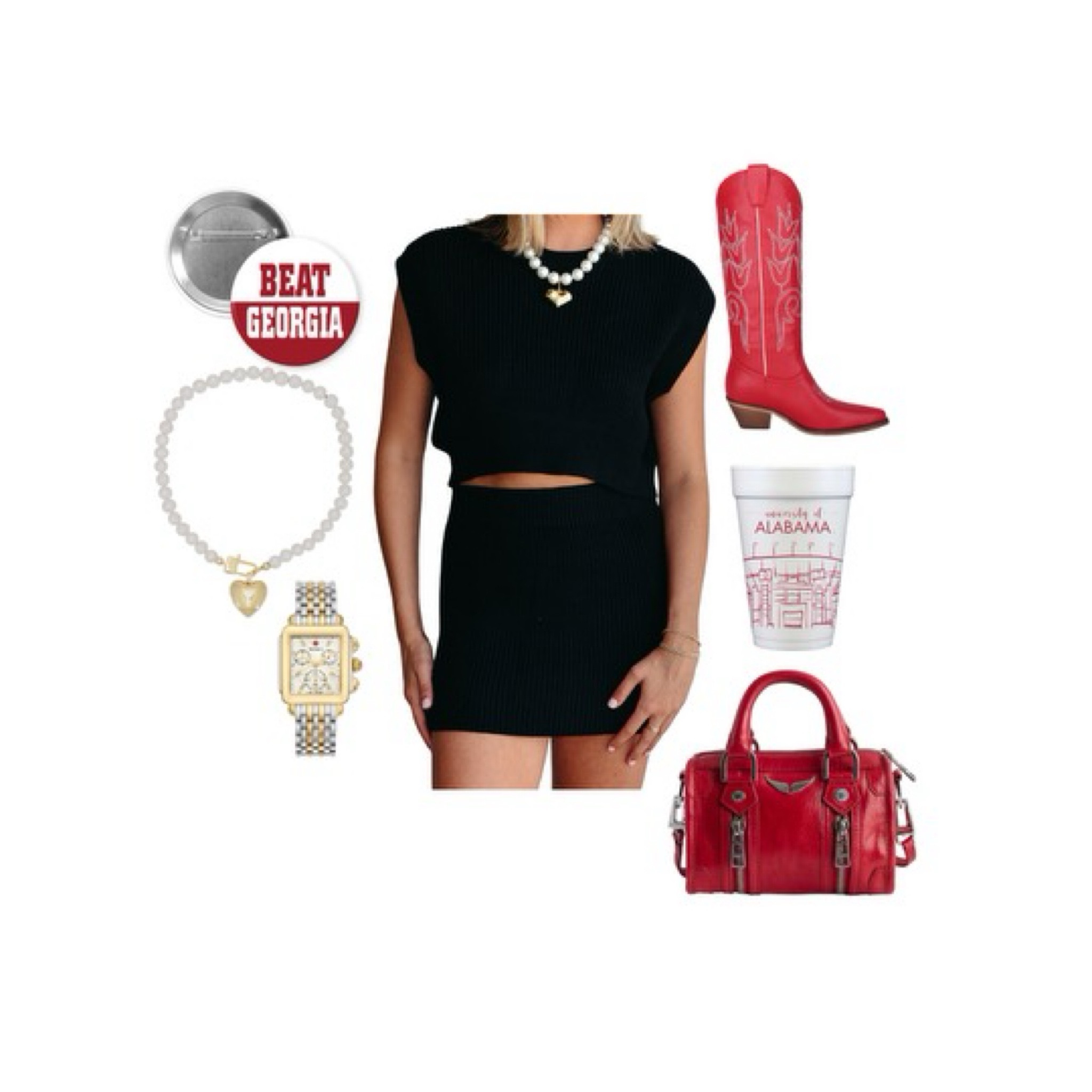 Gameday Inspo ❤️

#gameday #blacksweaterset #redboots #bama #georgia #skirtset 

#LTKStyleTip #LTKU #LTKFindsUnder100