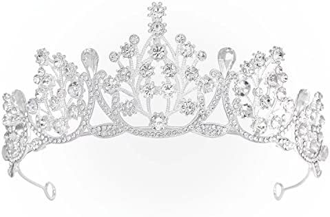 LIHELEI Crystal Crown Tiara for Women, Silver Vintage Queen Crown for Wedding Brides, Princess Ti... | Amazon (US)