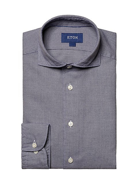 Slim-Fit Cotton-Blend Flannel Shirt | Saks Fifth Avenue