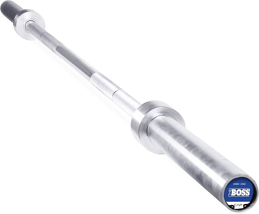 CAP Barbell The Beast (New Version) - Black/Chrome, No Center Knurl | Amazon (US)