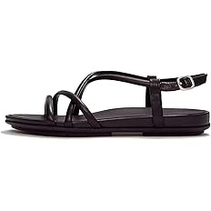 FitFlop Women's Gracie Leather Back-Strap Sandals - Elegant Strappy Flats with Dynamicush Cushion... | Amazon (US)