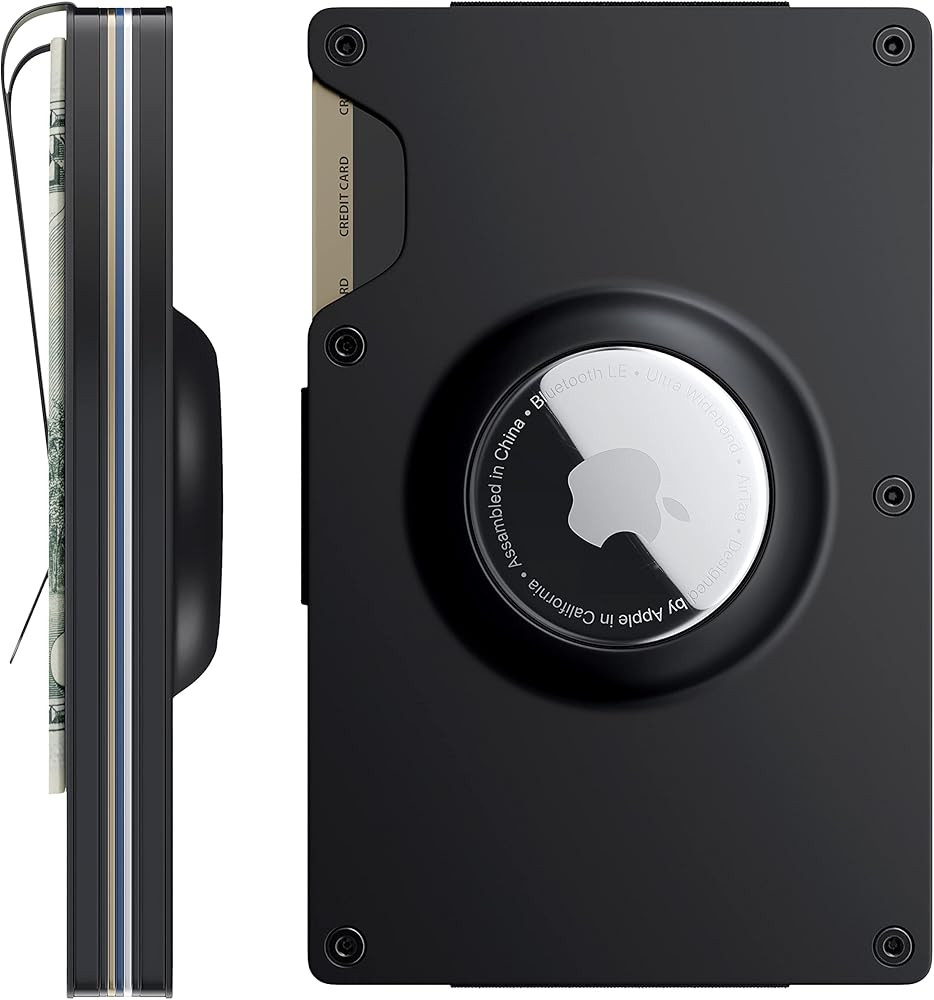 GRIIID Airtag Wallet - Credit Card Holder & Money Clip, Minimalist Wallet for Men & Women with Ap... | Amazon (US)