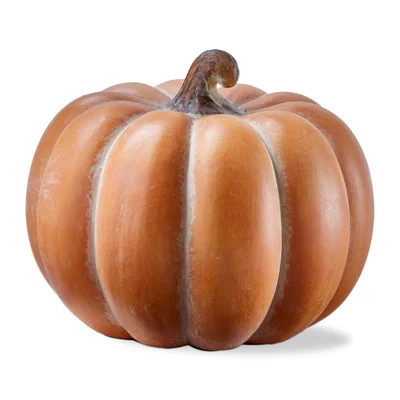 Pumpkin Ceramic Decor Large Orange Stoneware Fall Harvest | Wayfair North America