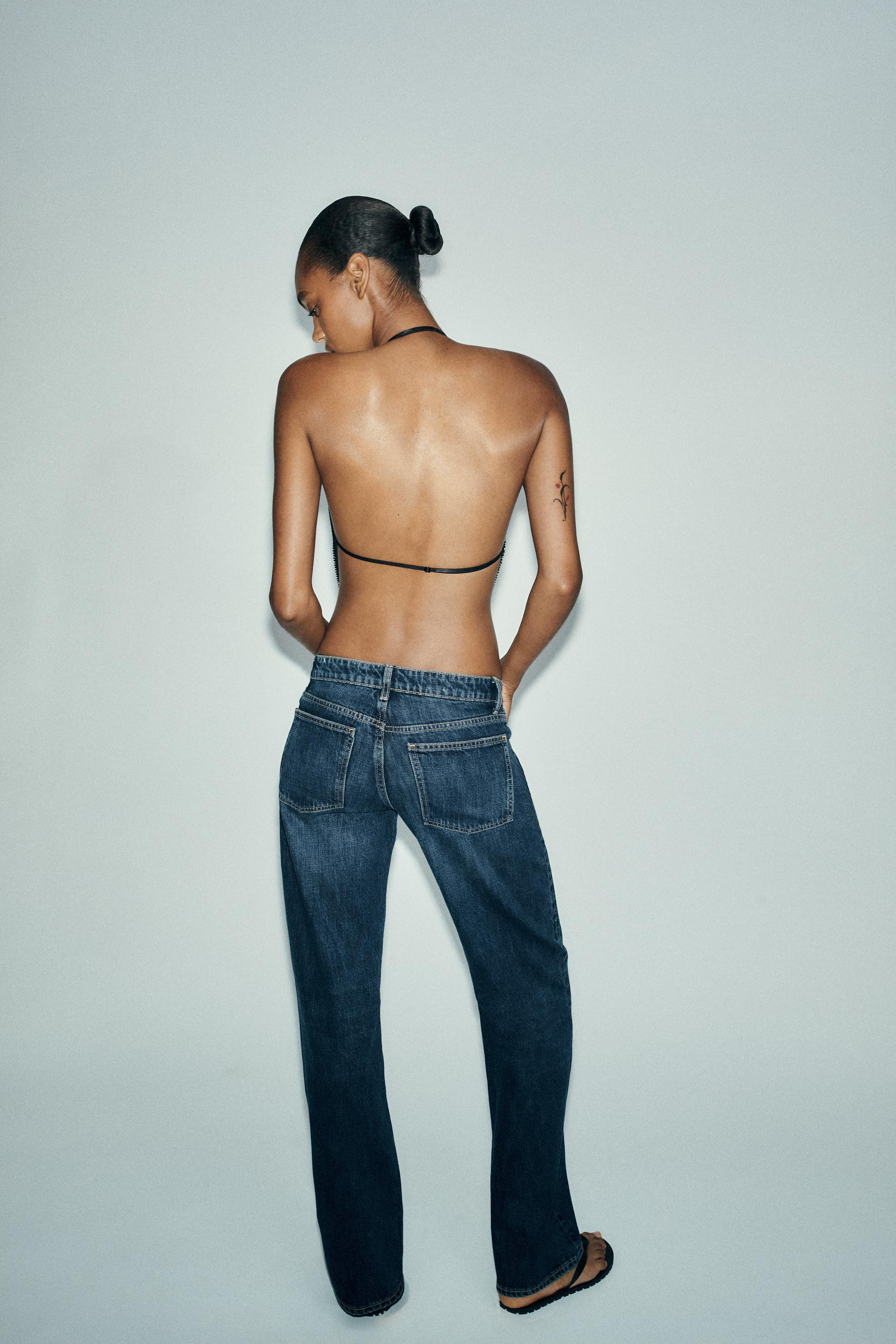 TRF LOW-RISE WIDE LEG JEANS$ 59.90 Navy blue Light blue WhiteNavy blue | 0541/030/401Add to cartA... | Zara US