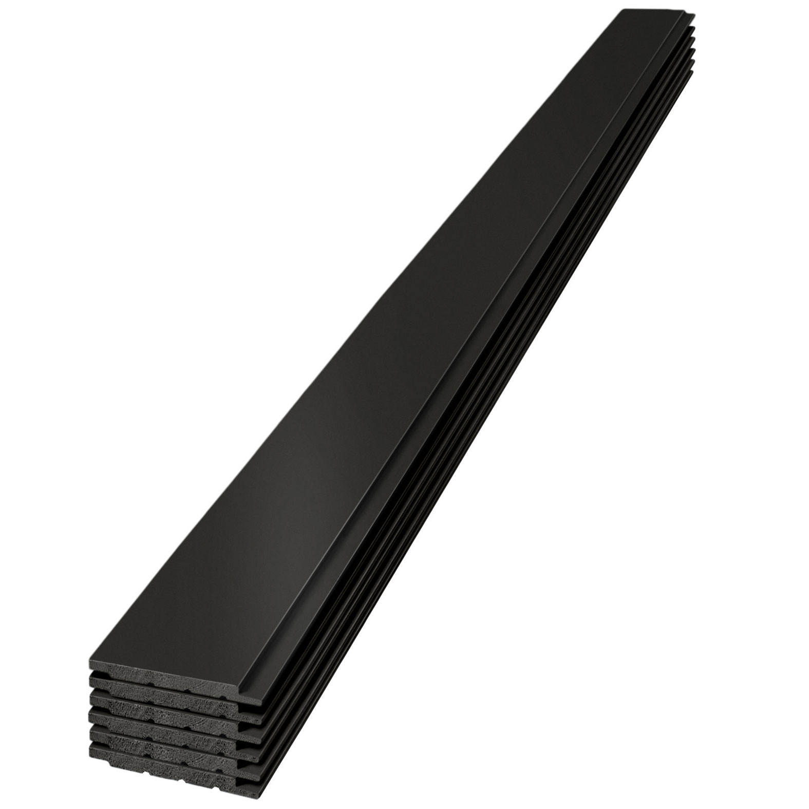 UFP-Edge Timeless 1 in. x 6 in. x 6 ft. Smooth Nickel Gap Shiplap, Midnight Black 6-Pack | Walmart (US)