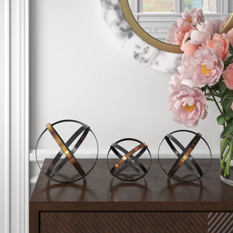 3 Piece Hunton Metal Sculpture Set | Wayfair North America