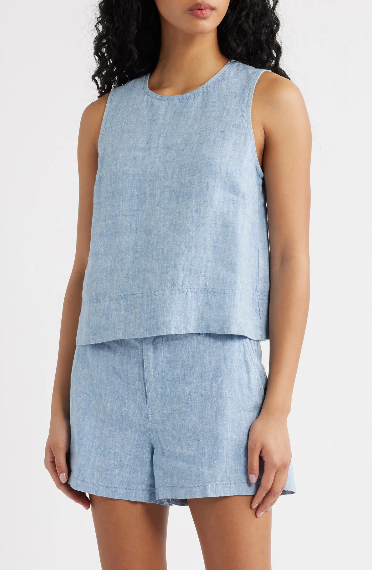 Suki Sleeveless Linen Top | Nordstrom