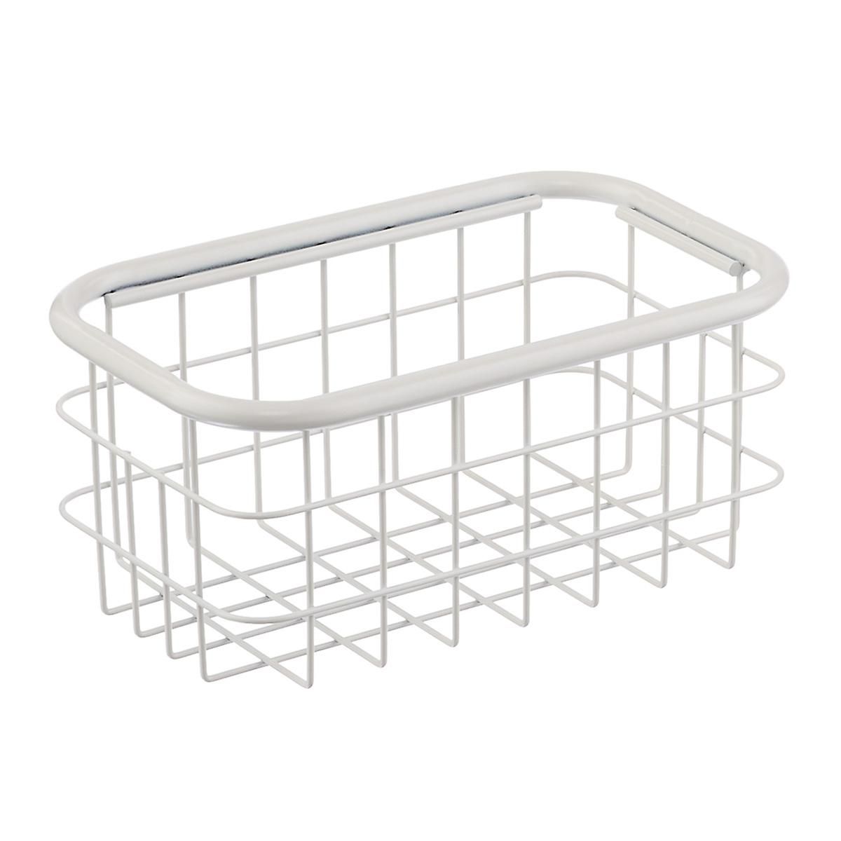 Small Urban Stackable Wire Basket White | The Container Store