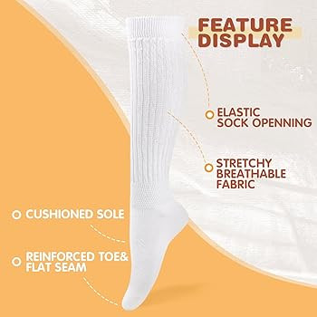 Buauty Slouch Socks for Women, Soft Extra Long Chunky Scrunch Knee High Sock Winter Knit Slouchy ... | Amazon (US)
