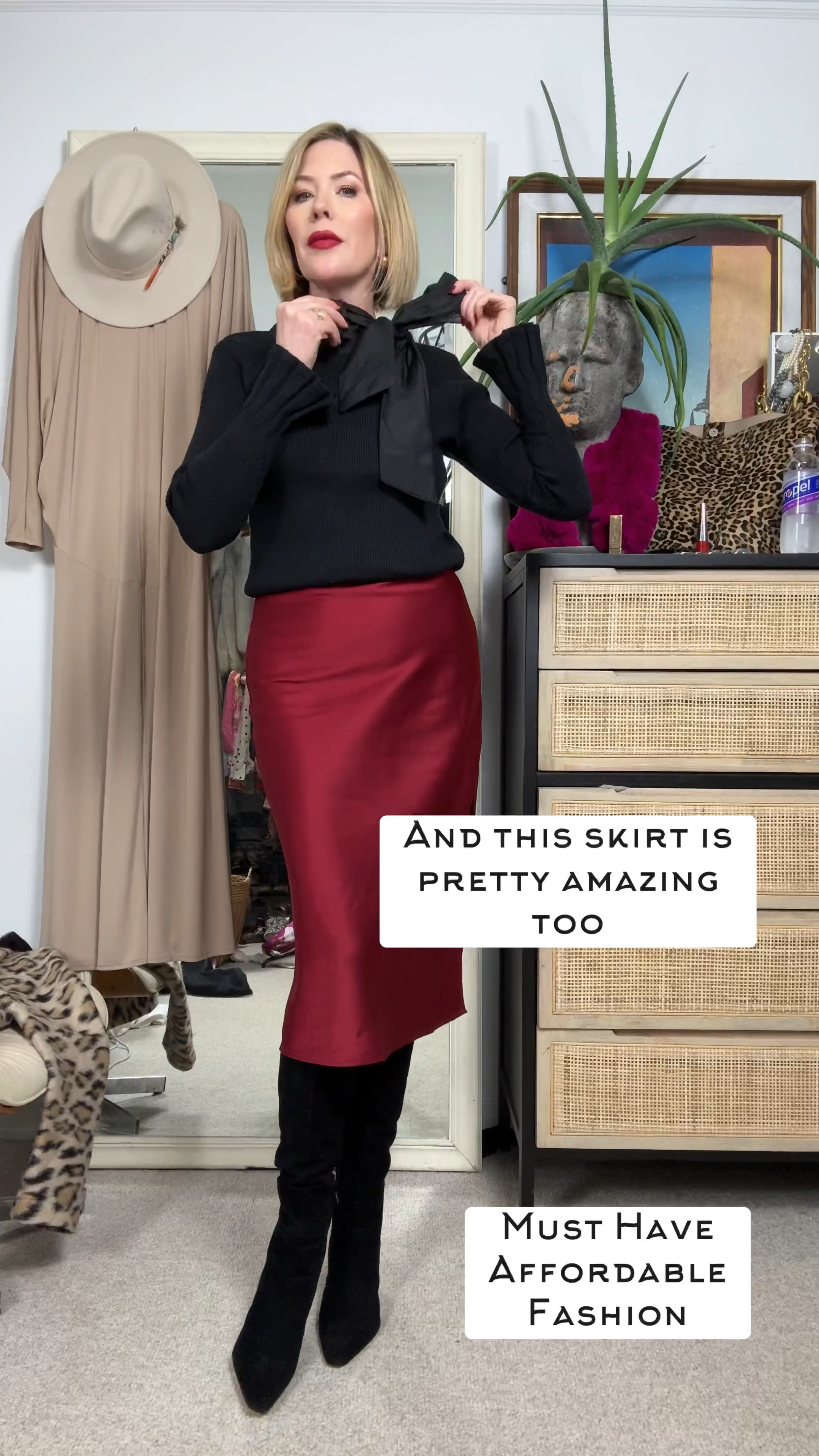 ✨ Just because the holidays are over doesn’t mean your wardrobe has to take a break! ✨

It’s chilly now, but we all know those warmer weekend temps are just around the corner. This top is everything—how fun is the exaggerated bow?! Perfect for dressing up but still casual-cute with jeans. And let’s not forget this skirts sexy side slit that brings a little extra spice to the look.

Ready to step up your style game this season? Let me know how you’d style this piece! 🖤

#WinterFashion #BowTop #WeekendOutfit #Boots

#LTKSeasonal #LTKParties #LTKFindsUnder50