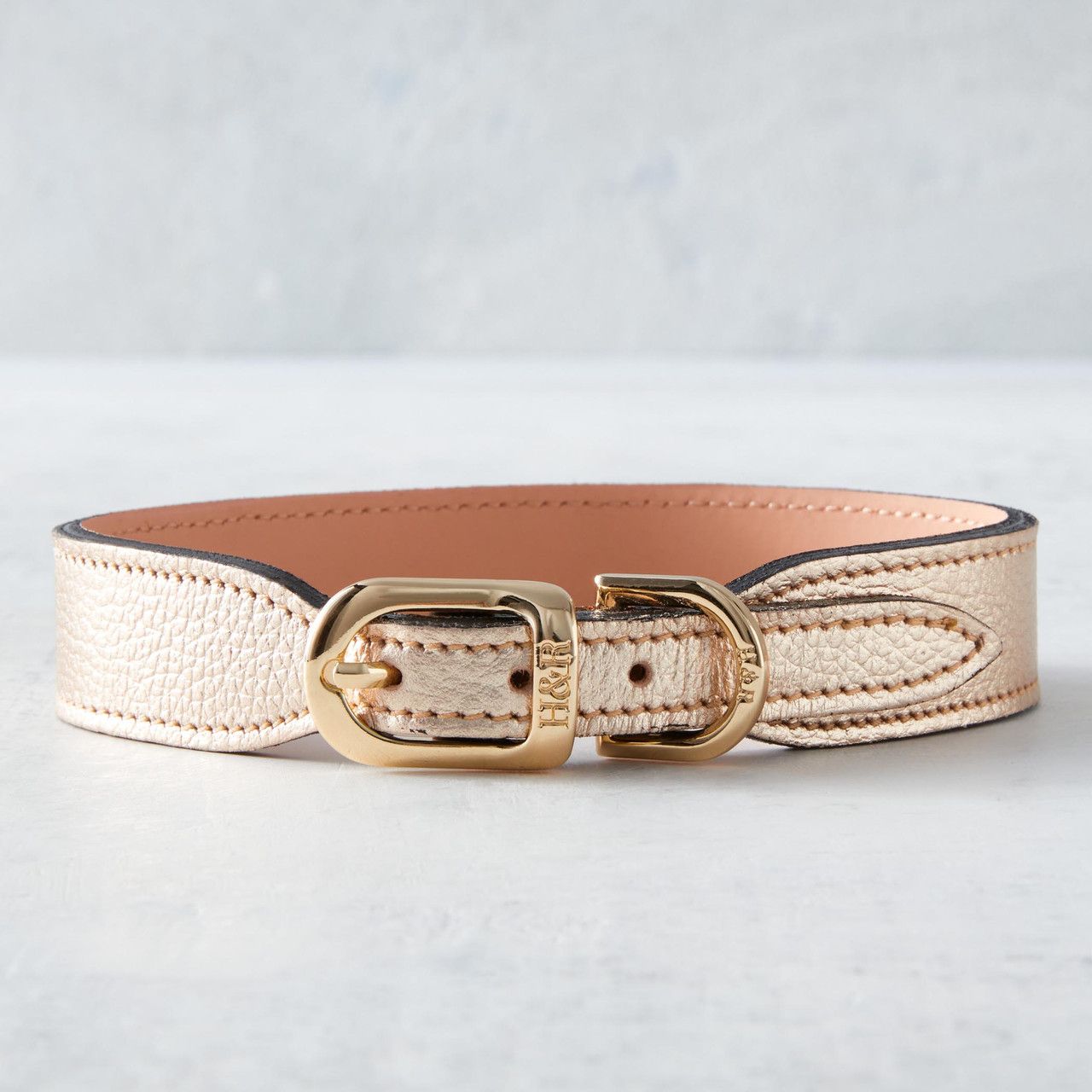 Italian Leather Collar  - Gold | Z Gallerie