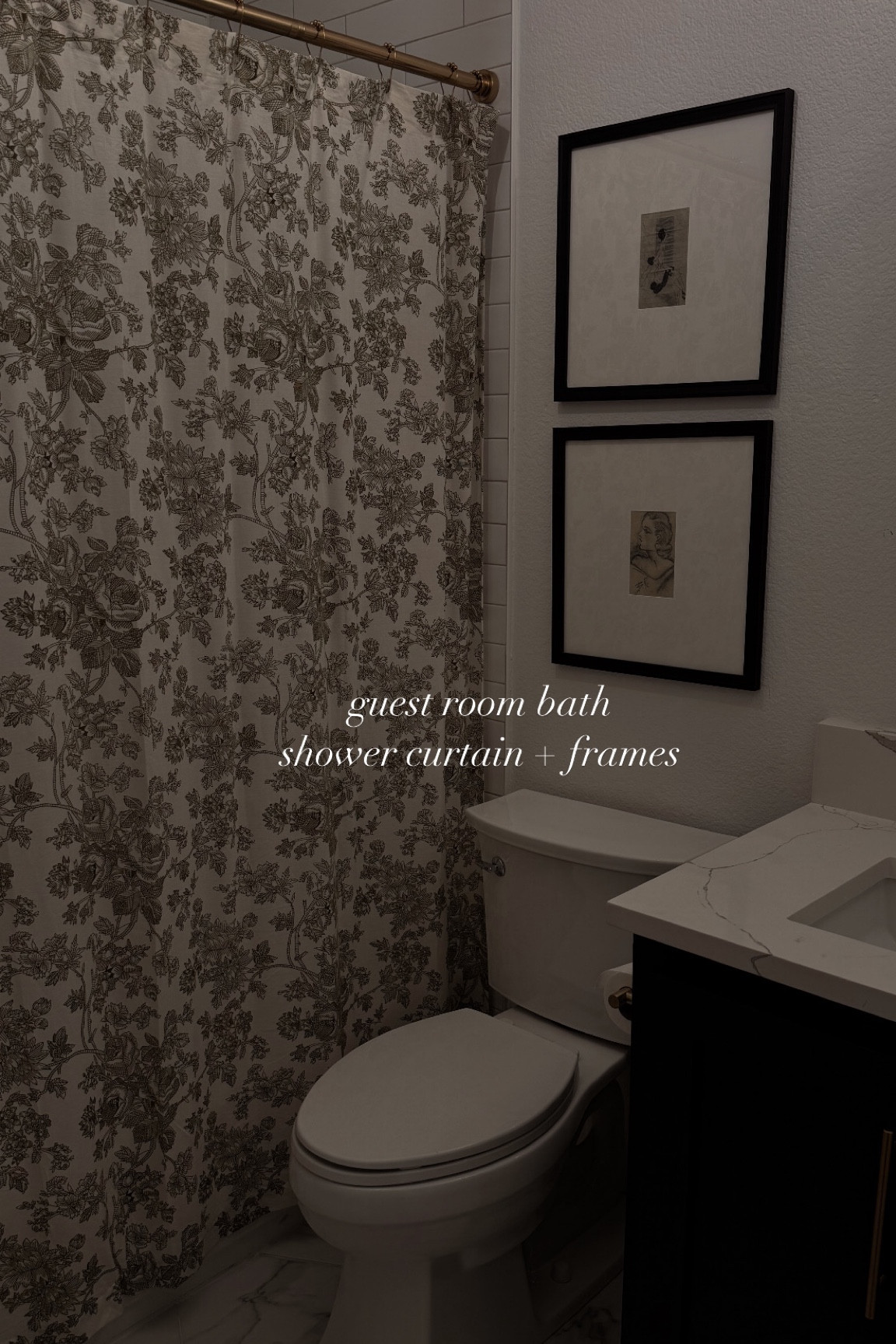 obsessed with this shower curtain for our guest bath!!

#LTKU #LTKfindsunder50 #LTKhome