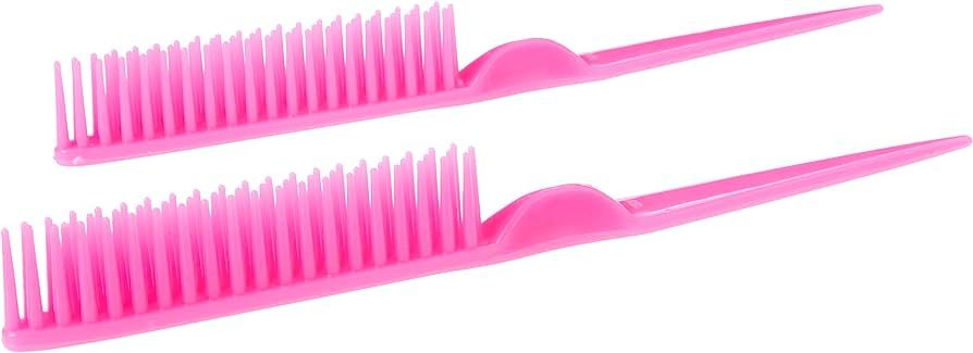 CocoBlack Naturals 3 Row Styling Comb For Detangling, Defining And Separating Curls (Pink) | Amazon (US)
