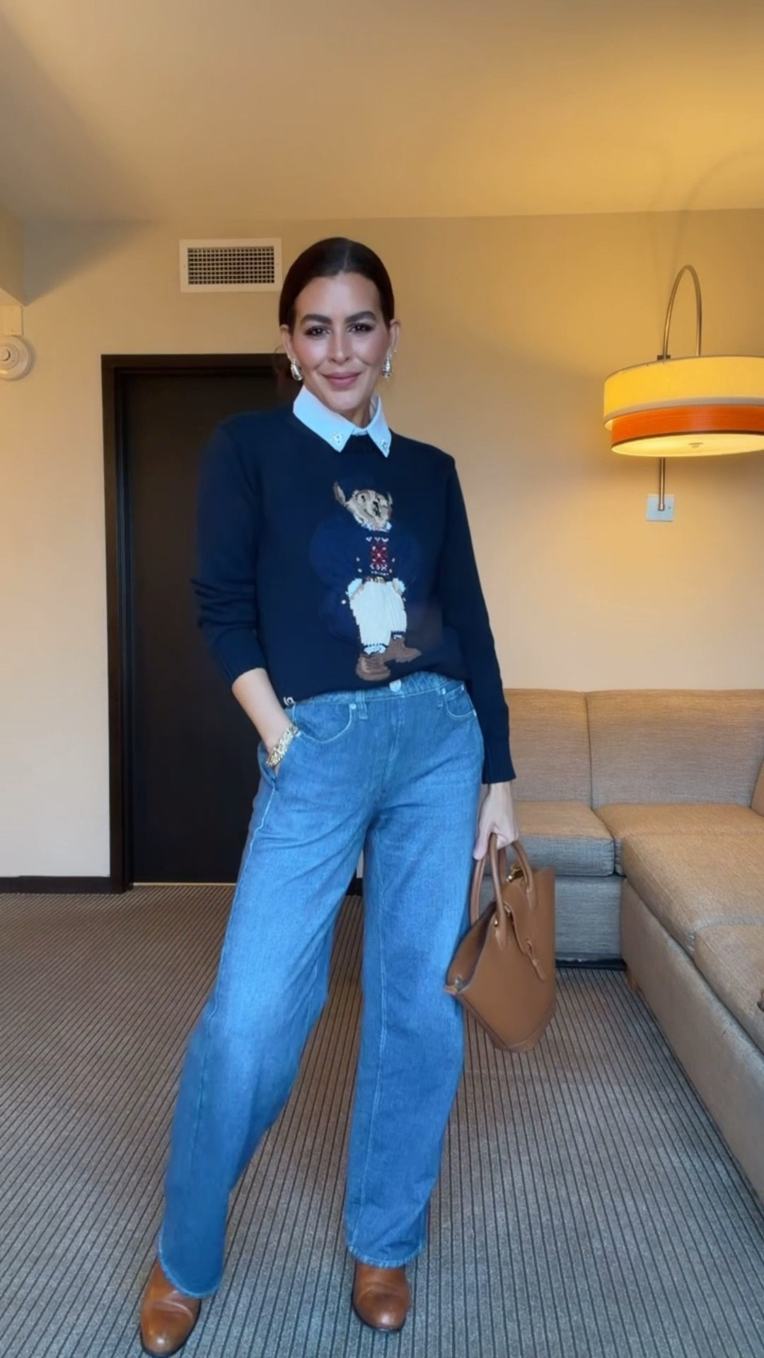 Size s in pants. M in both sweaters. Shirt collar comes in a pack or 2. Adding similar brown boots. 

#LTKOver40 #LTKSeasonal #LTKSaleAlert