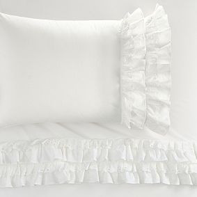 LoveShackFancy Bow Ruffle Sheet Set | Pottery Barn Teen