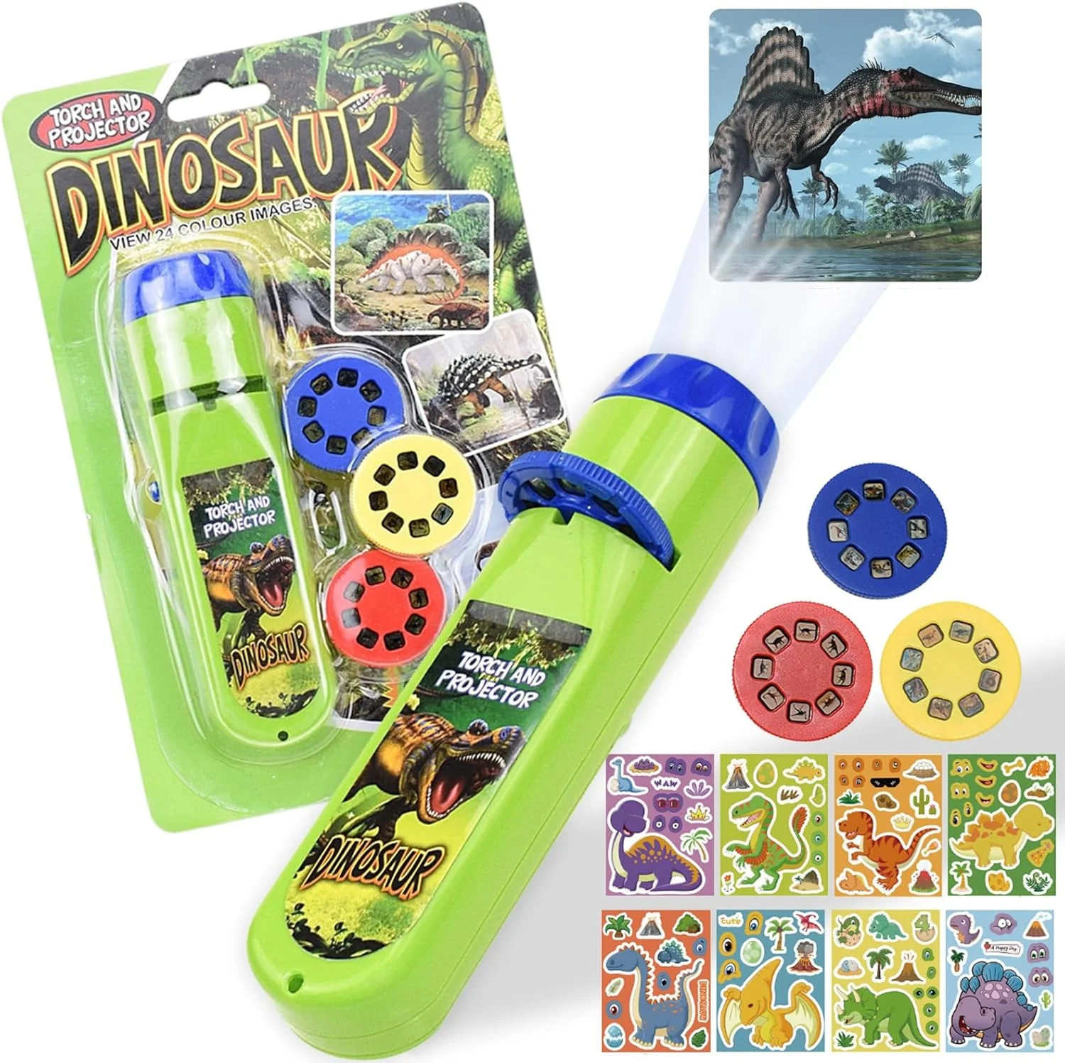 Dinosaur Projector Flashlight, Educational Dinosaur Projector Flashlight for Kids, Early and Stoc... | Walmart (US)