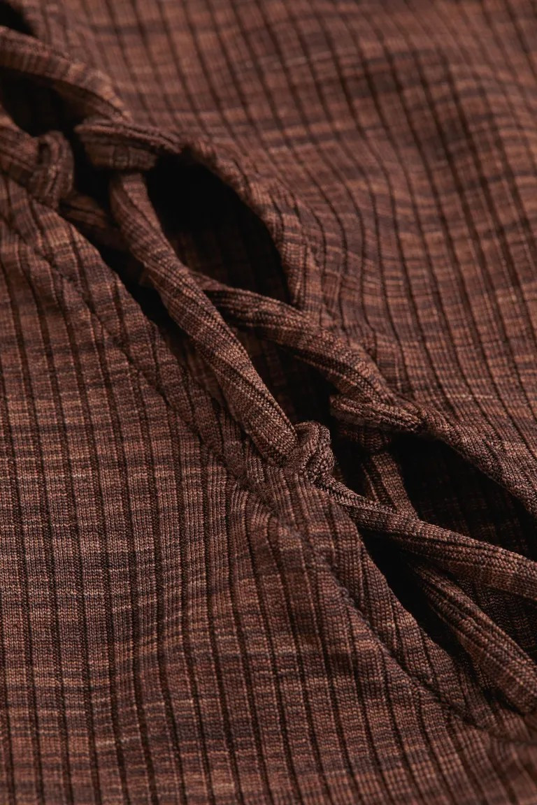 Lacing-detail Cut-out Top | H&M (US + CA)