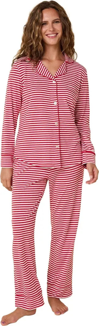 Pima Knit Pajama Set Conversational | Nordstrom
