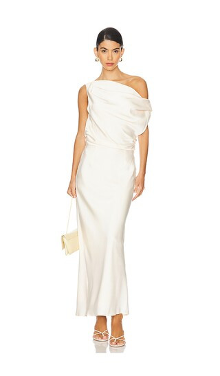 Calissa Maxi Dress in Champagne | Revolve Clothing (Global)