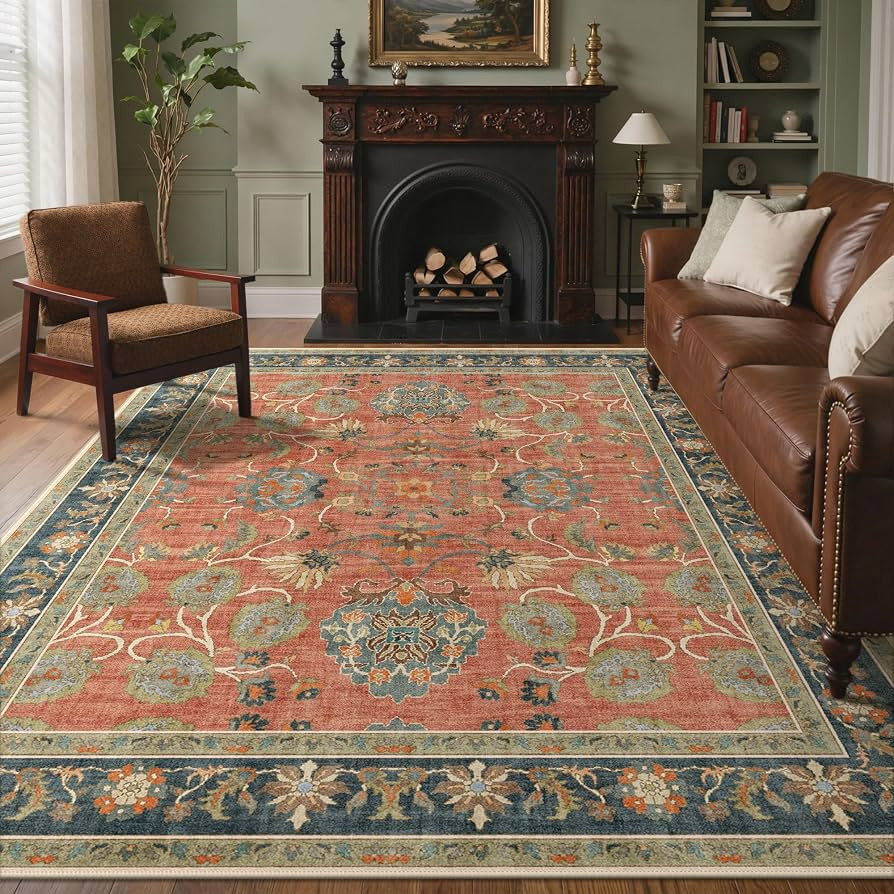 8x10 Washable Area Rugs for Living Room Bedroom Large Indoor Non Slip | Amazon (US)
