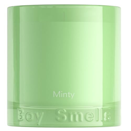 Boy Smells Mint Candle - 8.5 oz Fancy Candle with Ginger, Wild Mint, and Cedarwood- Up to 50-Hour Burn - Cotton Wick | Amazon (US)