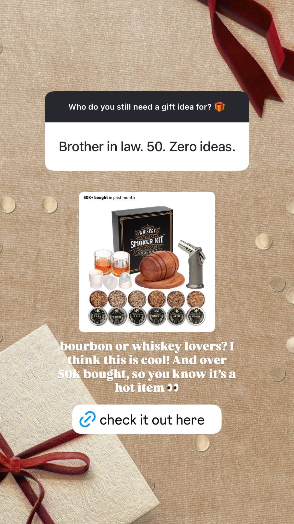 Brother In Law Gift Idea — bourbon or whiskey lovers? I think this is cool! And over 50k bought, so you know it’s a hot item 👀

#LTKHoliday #LTKFindsUnder50 #LTKGiftGuide