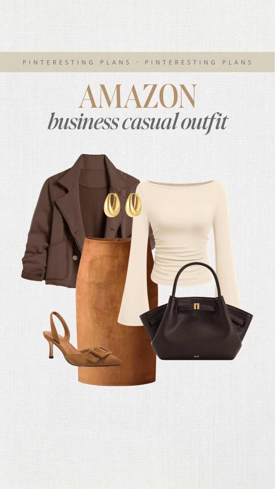 Amazon business casual outfit idea 🙌🏻🙌🏻 Workwear outfit idea, jacket, blouse, tote bag, slingback heels, fall work outfit, fall fashionn

#LTKSeasonal #LTKStyleTip #LTKWorkwear