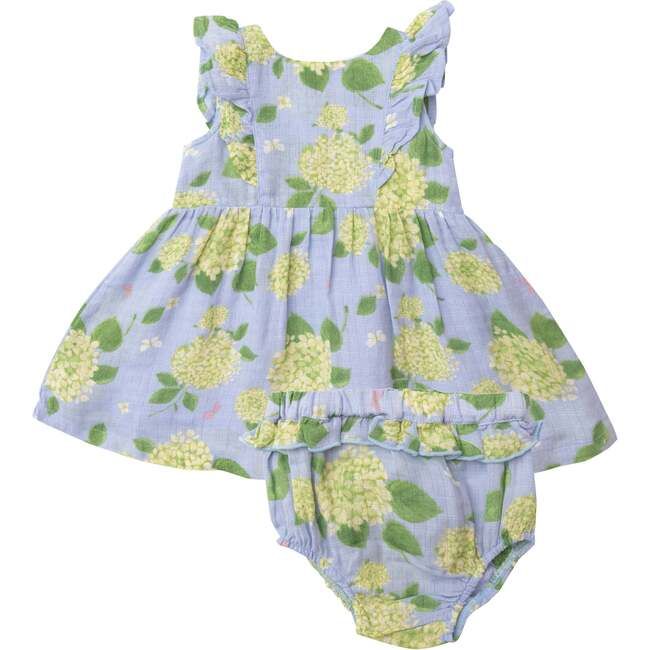 Hydrangea Muslin  Sundress And Diaper Cover | Maisonette