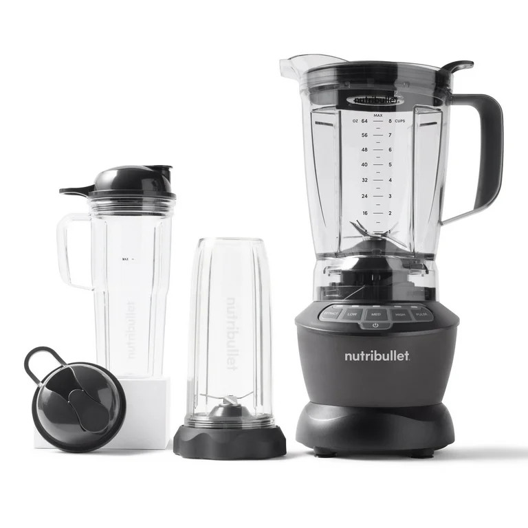 Nutribullet 1200 Watts 64 oz. Full-Size Blender Combo NBF50500 – Dark Gray | Walmart (US)