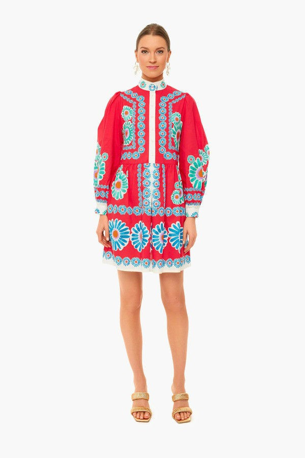 Daisy Placee Red Shorty Dress | Tuckernuck (US)