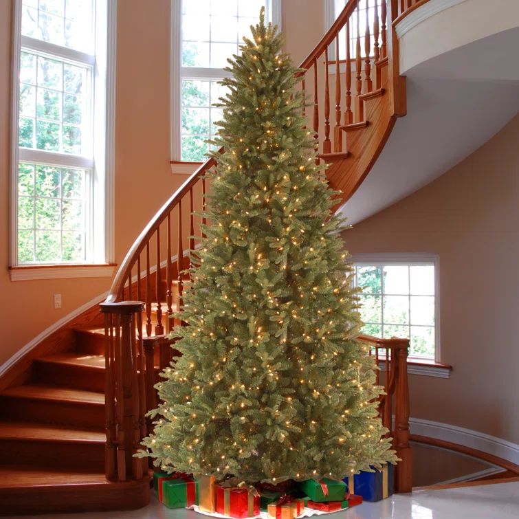 Tiffany Fir Lighted Artificial Fir Christmas Tree | Wayfair North America