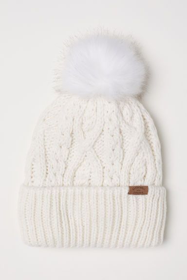 H & M - Knit Hat - White | H&M (US + CA)