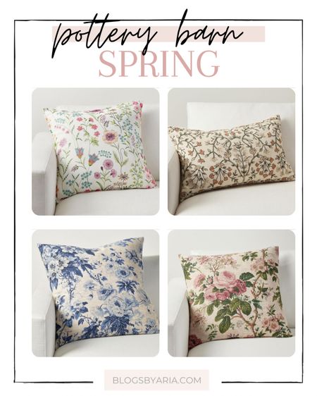 Spring floral pillows from pottery barn! Spring home decor, living room decor, spring pillows  



#LTKhome #LTKSeasonal #LTKFind