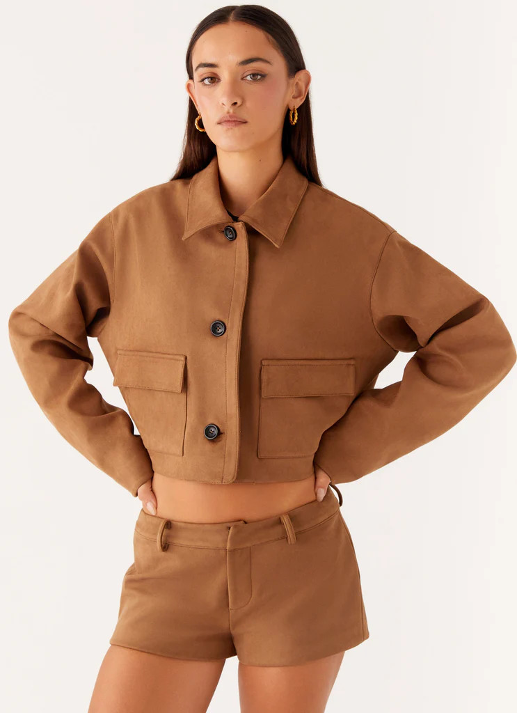 Gio Mini Shorts - Brown | Peppermayo (Global)