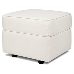 Namesake Classic Willa-Alden Gliding Ottoman In Cream Eco-Weave | Cymax