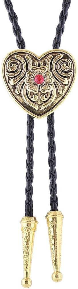 Bolo Tie for Men Western Cowboy Leather Necktie Rope Cord Pendant Necklace Braided Jewelry for Wo... | Amazon (US)