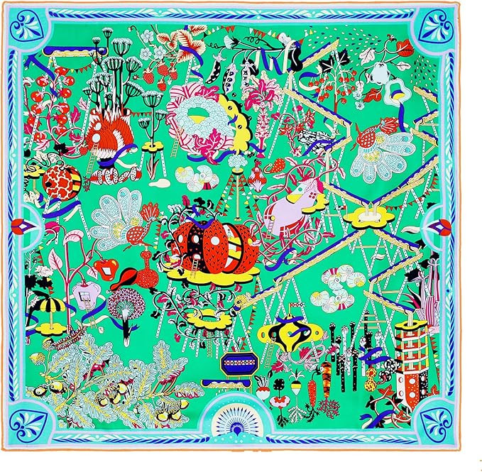 Silk Scarfs Women Square Silk Scarf for Hair, 100% Pure Silk Head Scarf for Women Hand Rolling Ed... | Amazon (US)