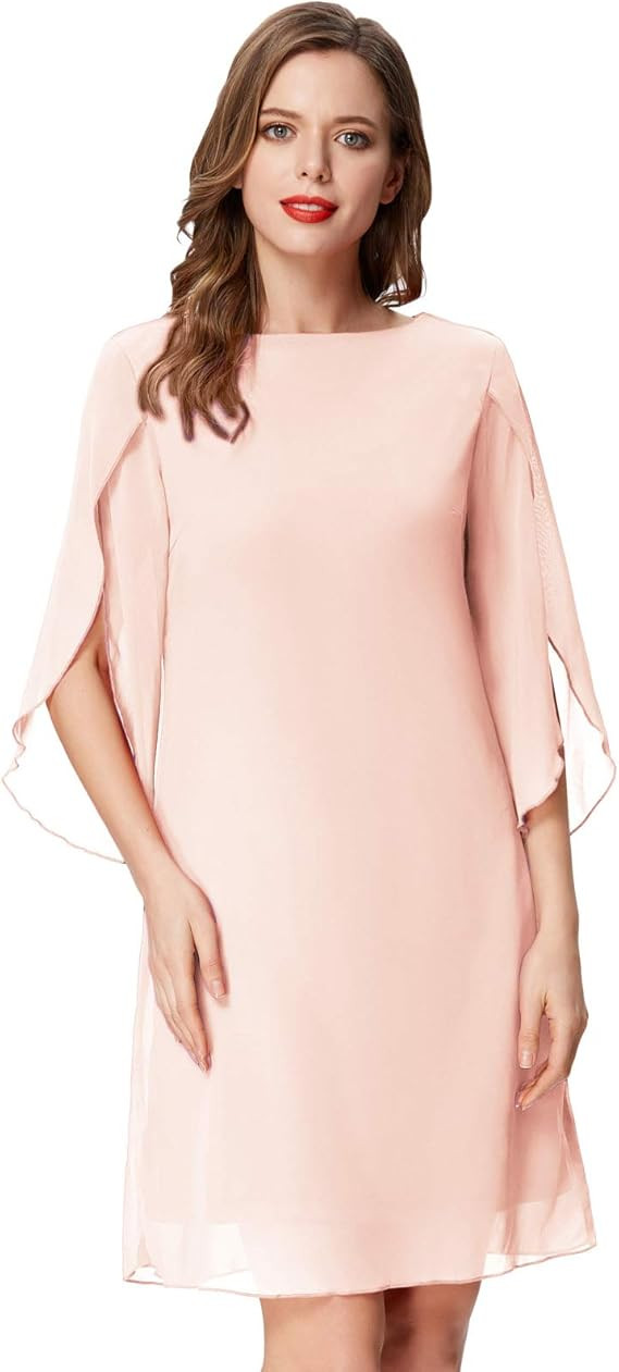 GRACE KARIN Women Loose Chiffon Dress Elegant Evening Dress for Cocktail Party | Amazon (US)